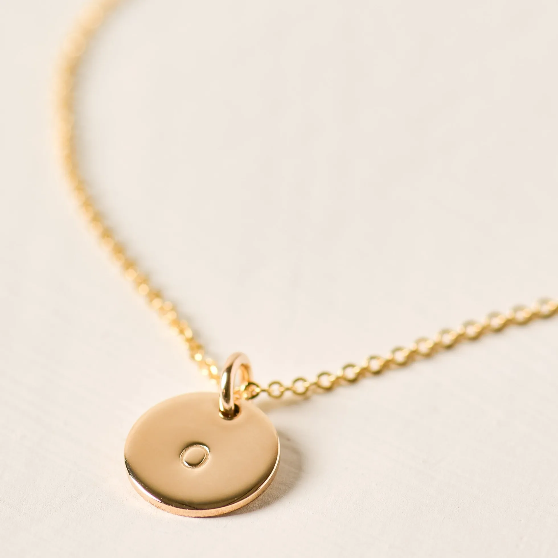 Initial Disc Necklace
