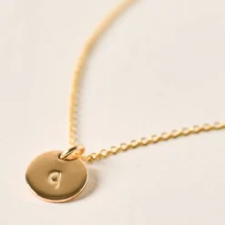Initial Disc Necklace