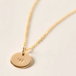 Initial Disc Necklace
