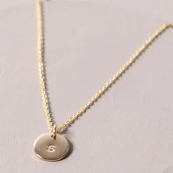 Initial Disc Necklace