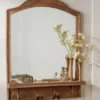 James Mirror with Hooks and Shelf