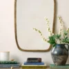 Jameson Aged Brass Framed Mirror