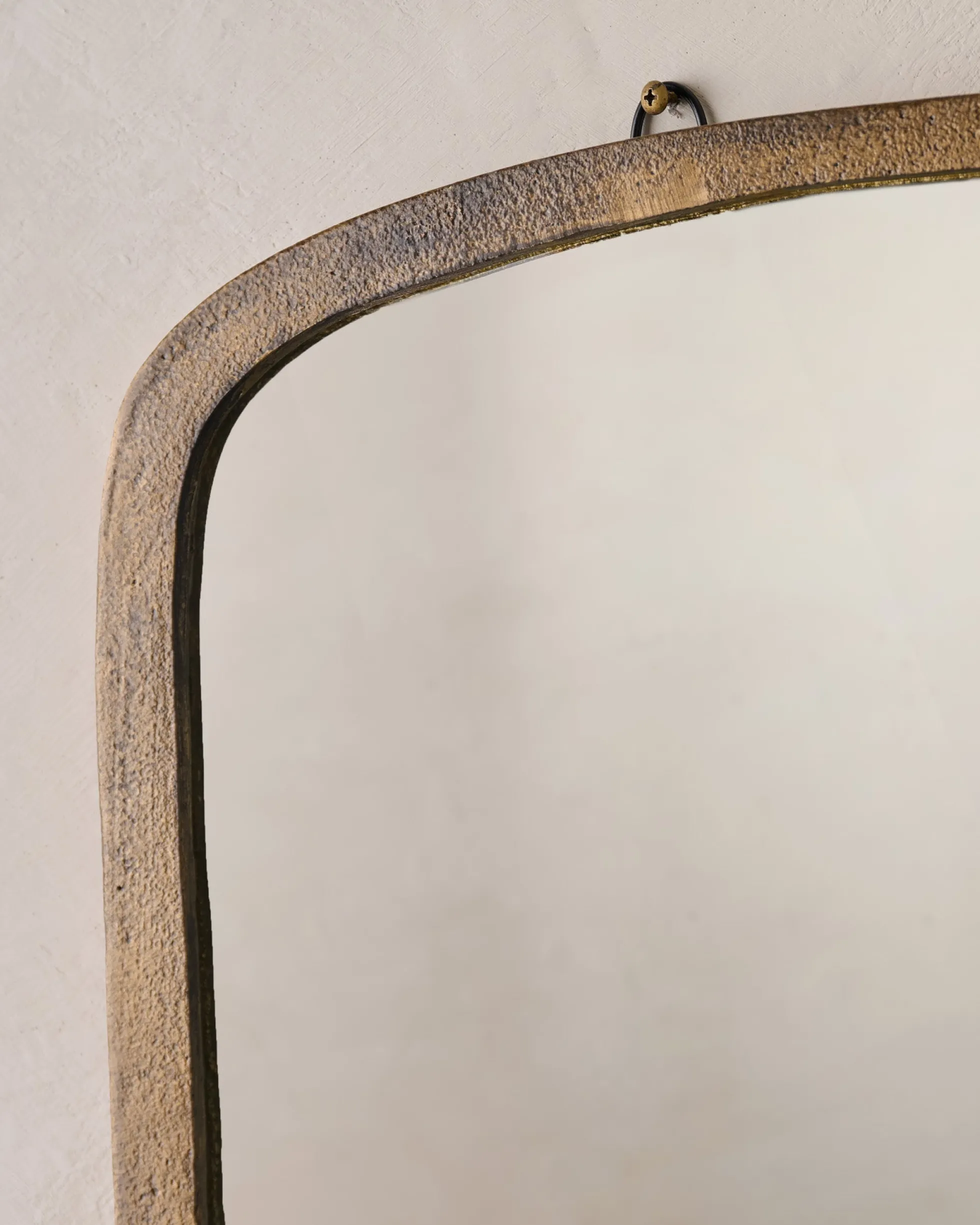 Jameson Aged Brass Framed Mirror