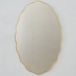 Jane Brass Scalloped Framed Mirror