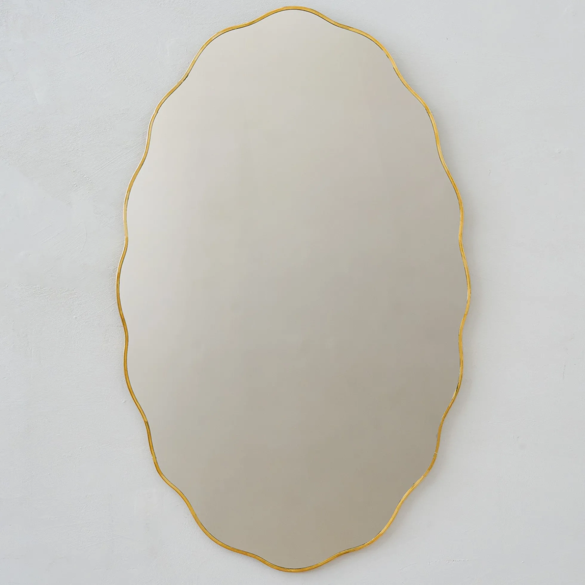 Jane Brass Scalloped Framed Mirror