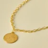 Je T'aime Brass Charm Necklace