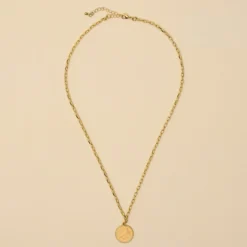 Je T'aime Brass Charm Necklace