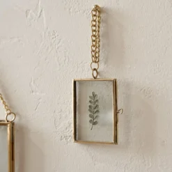 Josie Hanging Brass Photo Frame