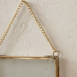 Josie Hanging Brass Photo Frame