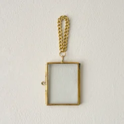 Josie Hanging Brass Photo Frame