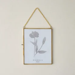 Josie Hanging Brass Photo Frame
