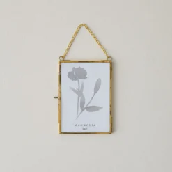 Josie Hanging Brass Photo Frame