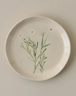 Jo's Pressed Floral Dessert Plate Set of Four