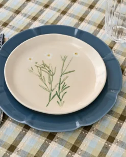 Jo's Pressed Floral Dessert Plate Set of Four