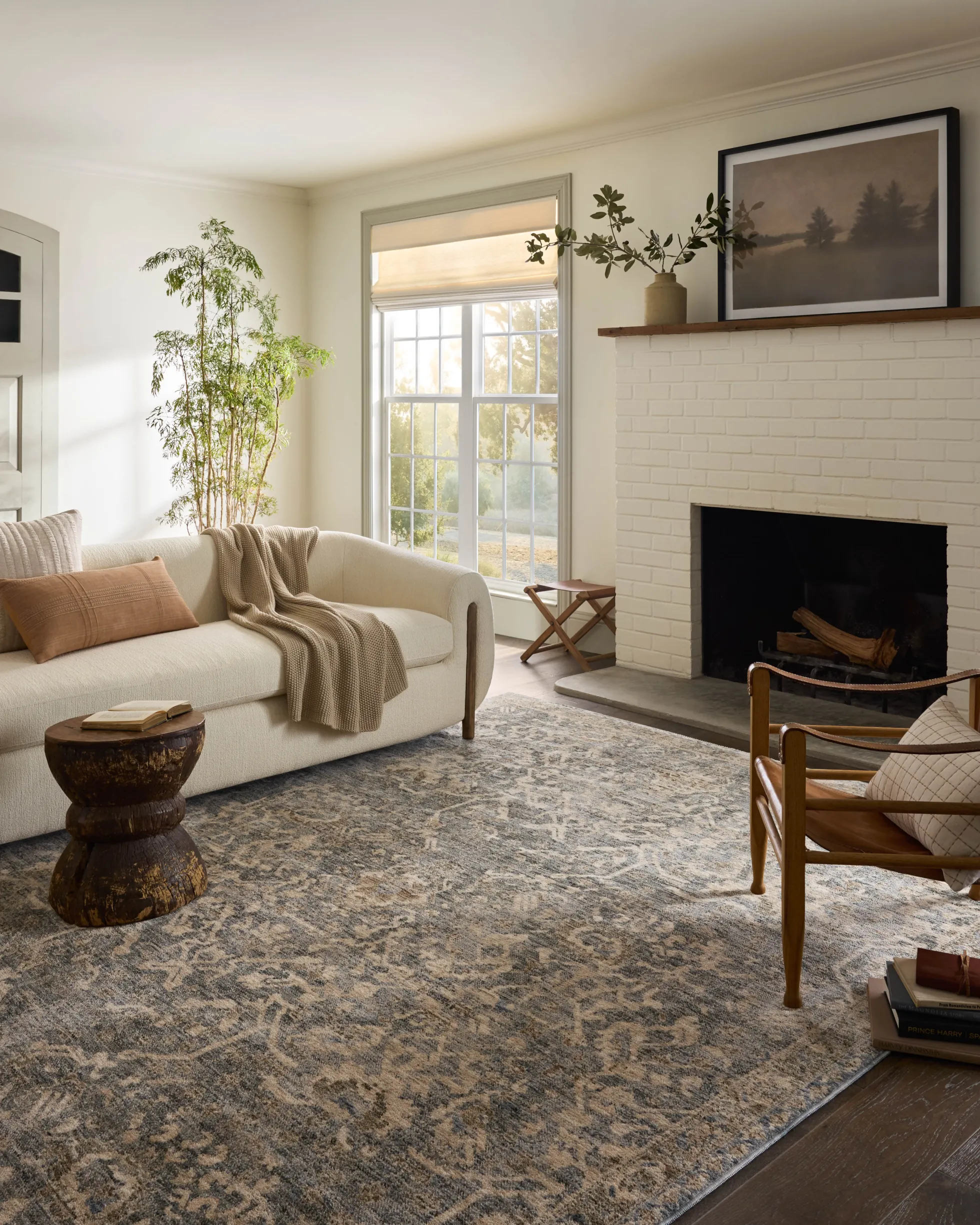 Junie Blue Natural Rug