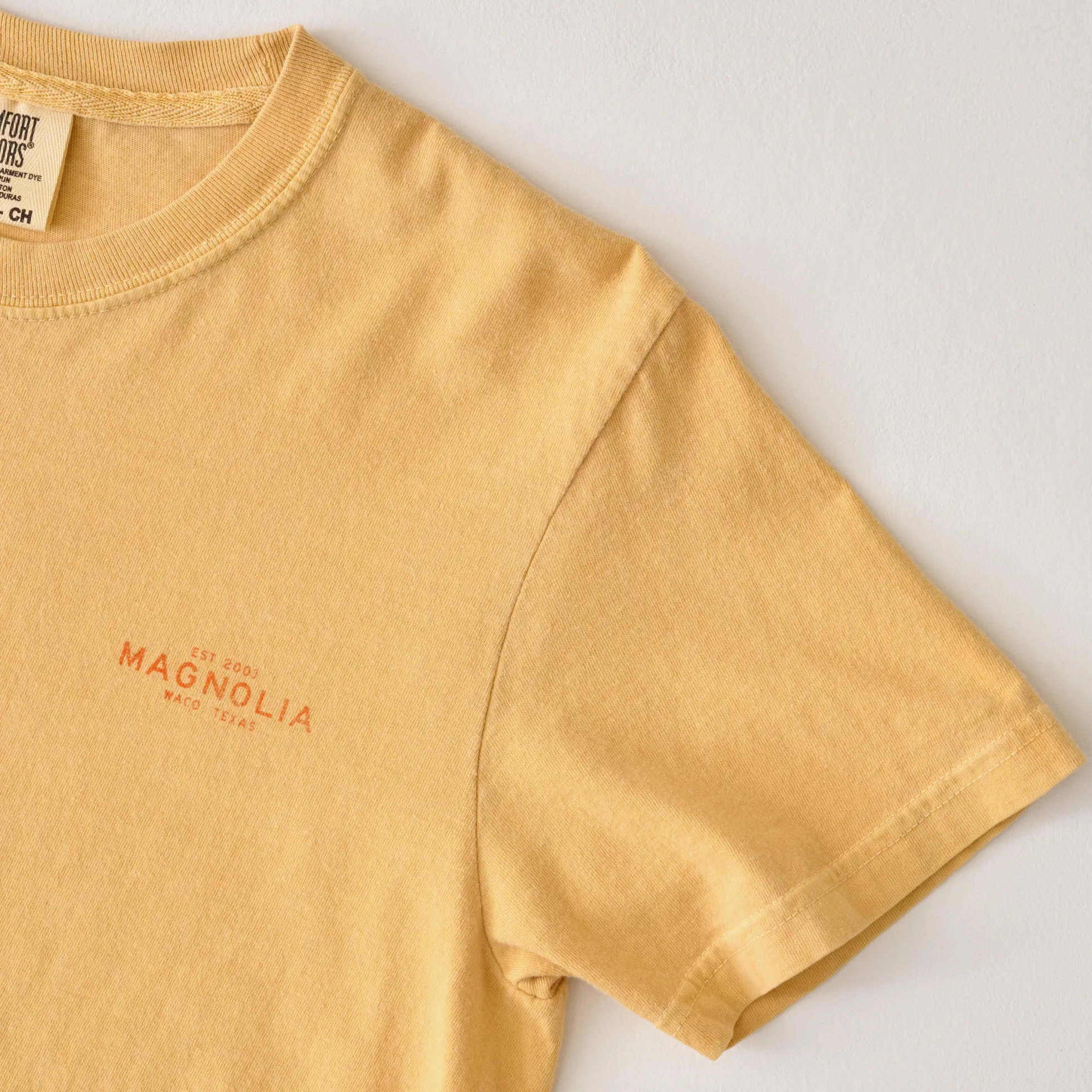 Katy Ballpark Mustard Crest Tee