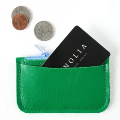 Kelly Green Small Change Wallet