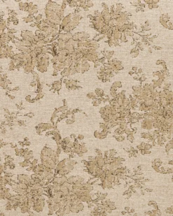 Kennie Upholstered Bed Frame with Carved Solid Oak and Linen Headboard