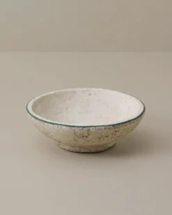 Lane Green Rimmed Decorative Bowl