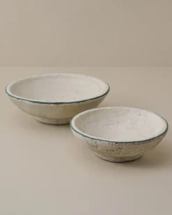 Lane Green Rimmed Decorative Bowl