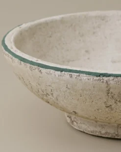 Lane Green Rimmed Decorative Bowl
