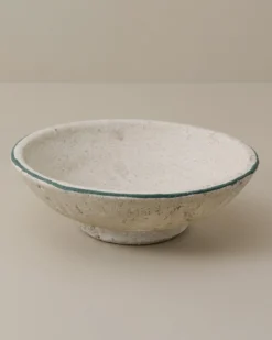 Lane Green Rimmed Decorative Bowl