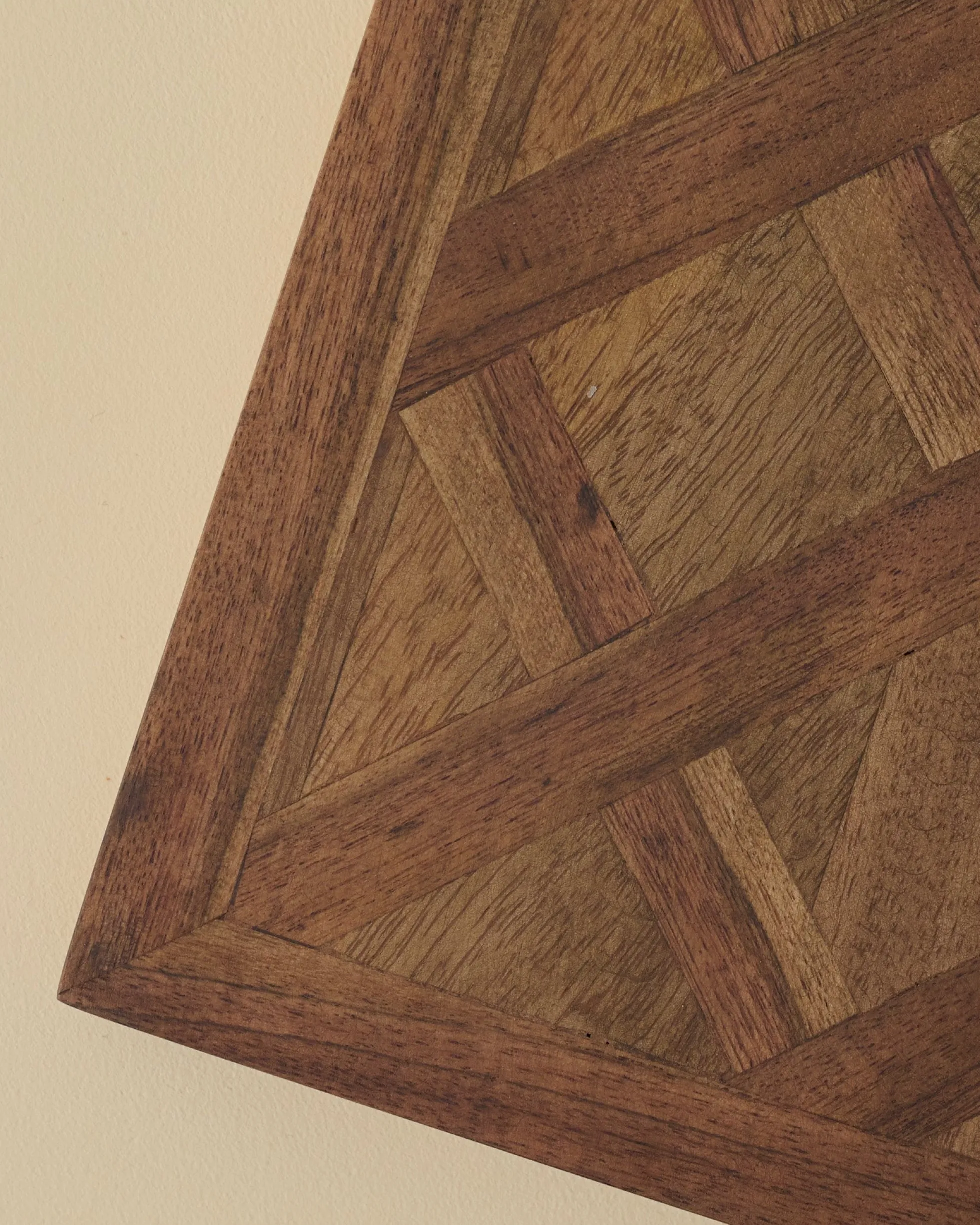 Lattice Two-Tone Wood Trivet