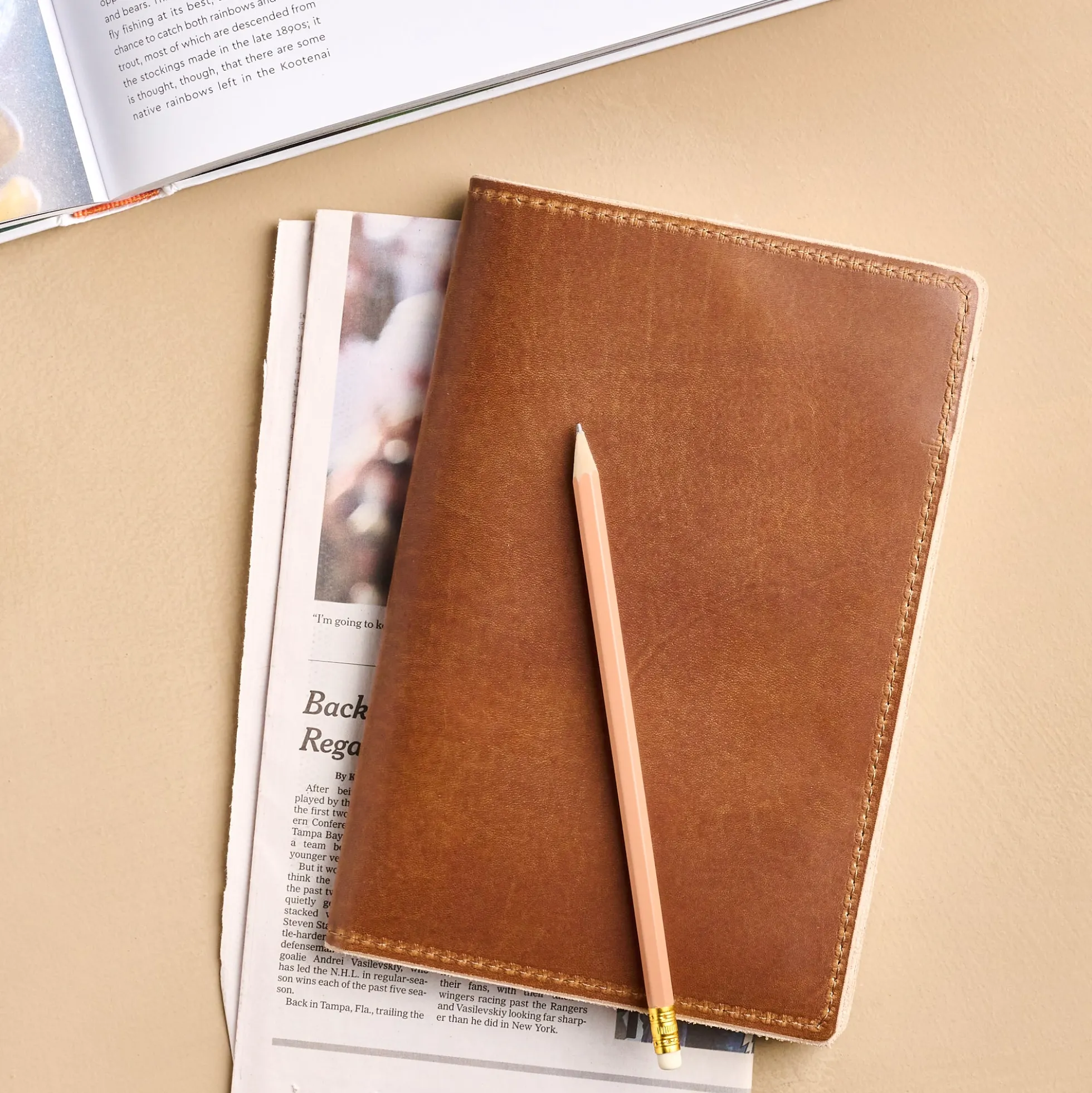 16 Leather Small Pad Folio