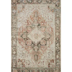 Lenna Rust Charcoal Rug