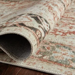 Lenna Rust Charcoal Rug