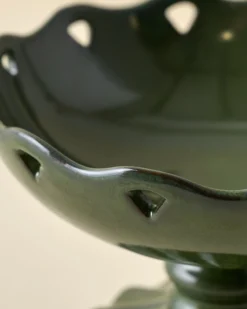 Libby Glazed Ceramic Footed Bowl