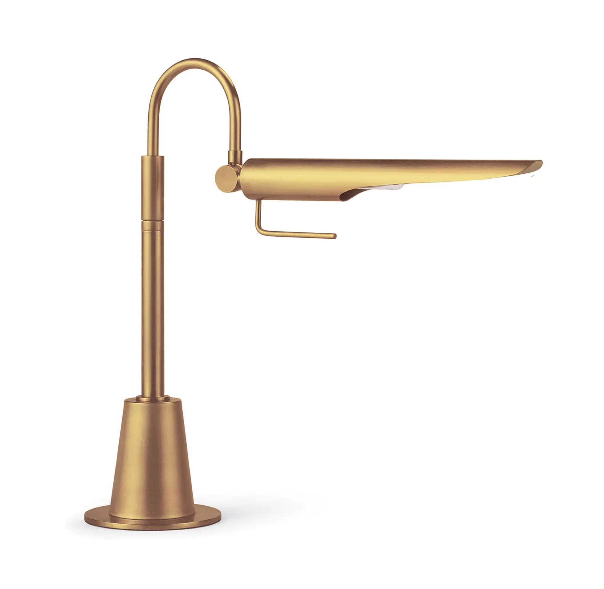 Linear Natural Brass Task Lamp