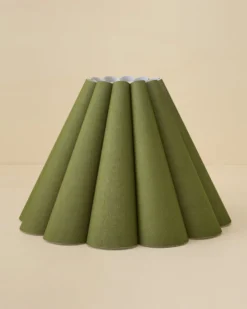 Linen Scallop Shade - Calla Green
