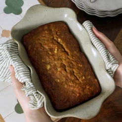 Loden Green Scalloped Loaf Pan