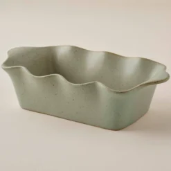 Loden Green Scalloped Loaf Pan