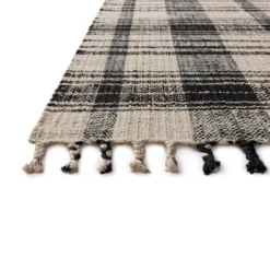 Louie Ivory Black Rug
