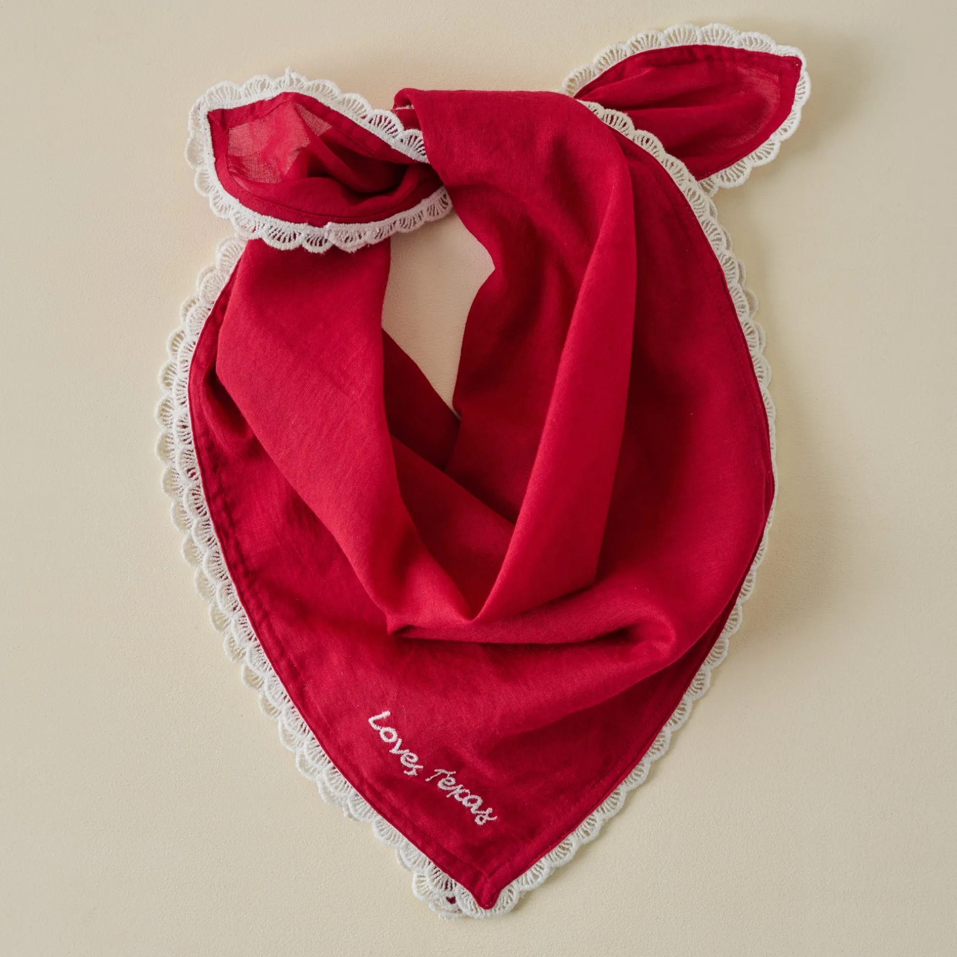 Love Texas Embroidered Bandana