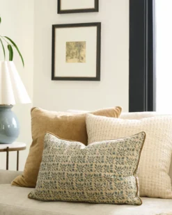 Lucie Floral Printed Lumbar Pillow