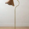 Lucinda Rattan Scallop Floor Lamp