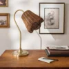 Lucinda Rattan Scallop Task Lamp