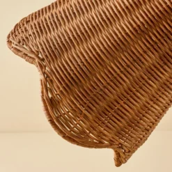 Lucinda Rattan Scallop Task Lamp