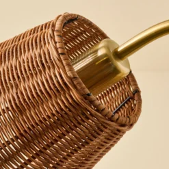 Lucinda Rattan Scallop Task Lamp