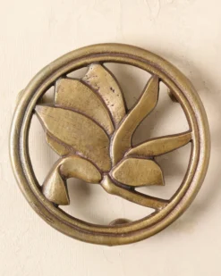 Magnolia Antique Brass Trivet