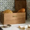 Magnolia Antiqued Wood Storage Box