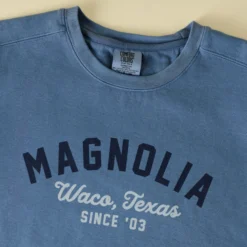 Magnolia Arched Blue Sweatshirt