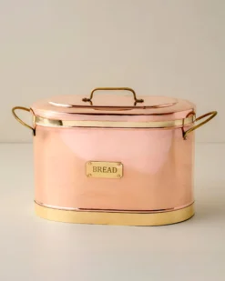 Magnolia Copper Bread Box