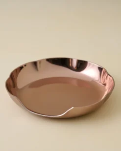 Magnolia Copper Scalloped Spoon Rest
