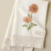 Magnolia Dahlia Garden Tea Towel
