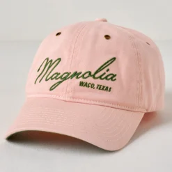 Magnolia Embroidered Script Blush Hat