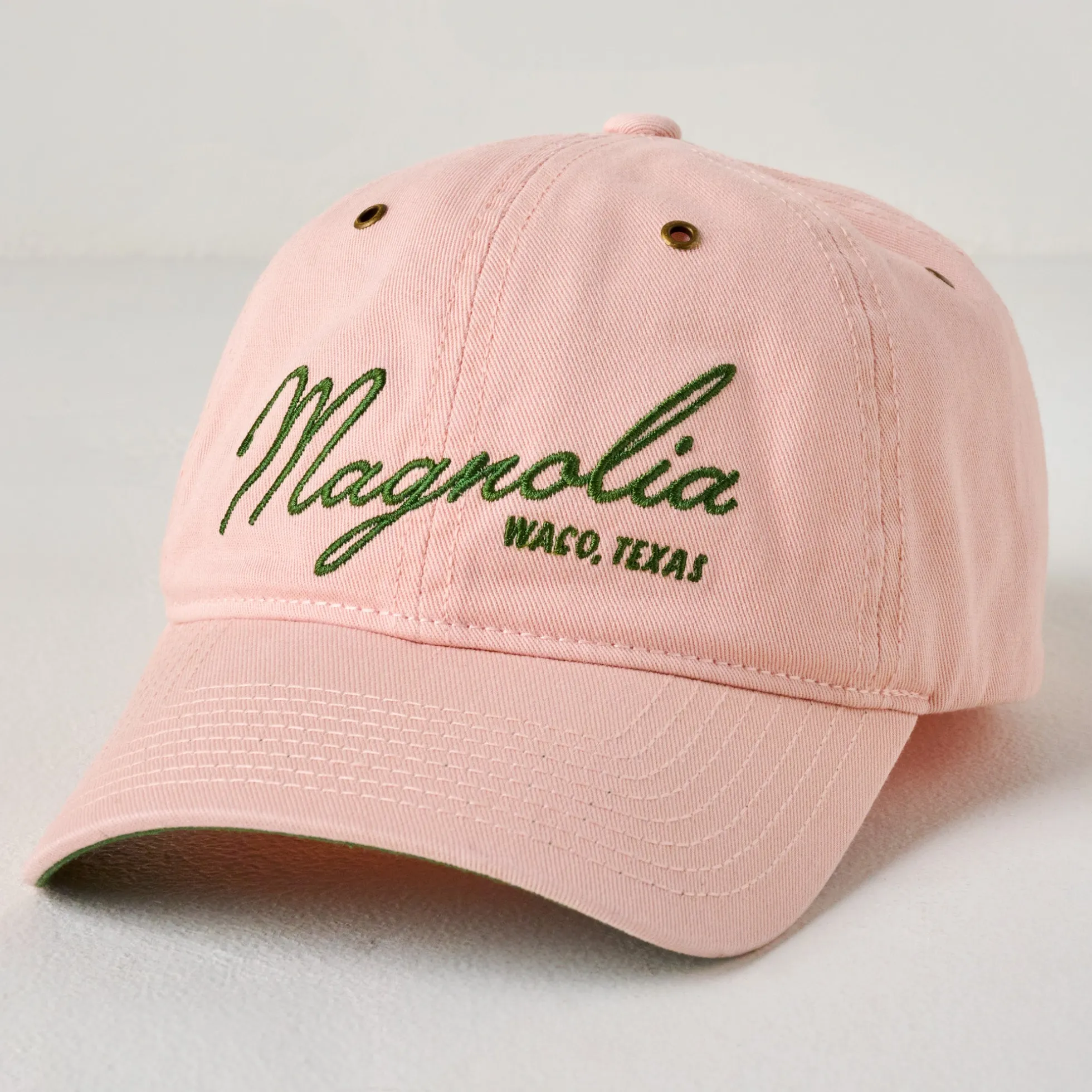 Magnolia Embroidered Script Blush Hat